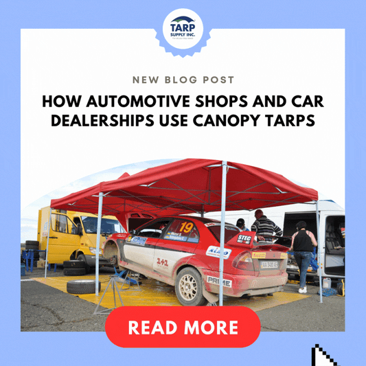 How Automotive Shops and Car Dealerships Use Canopy Tarps