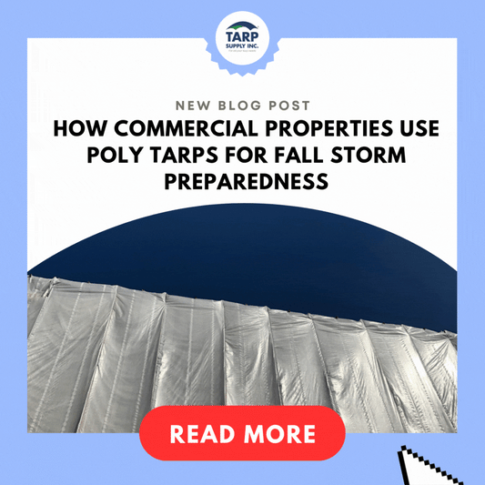 How Commercial Properties Use Poly Tarps for Fall Storm Preparedness
