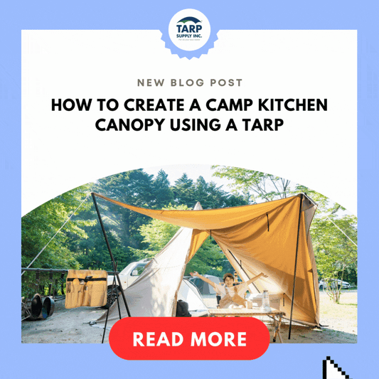 How to Create a Camp Kitchen Canopy Using a Tarp
