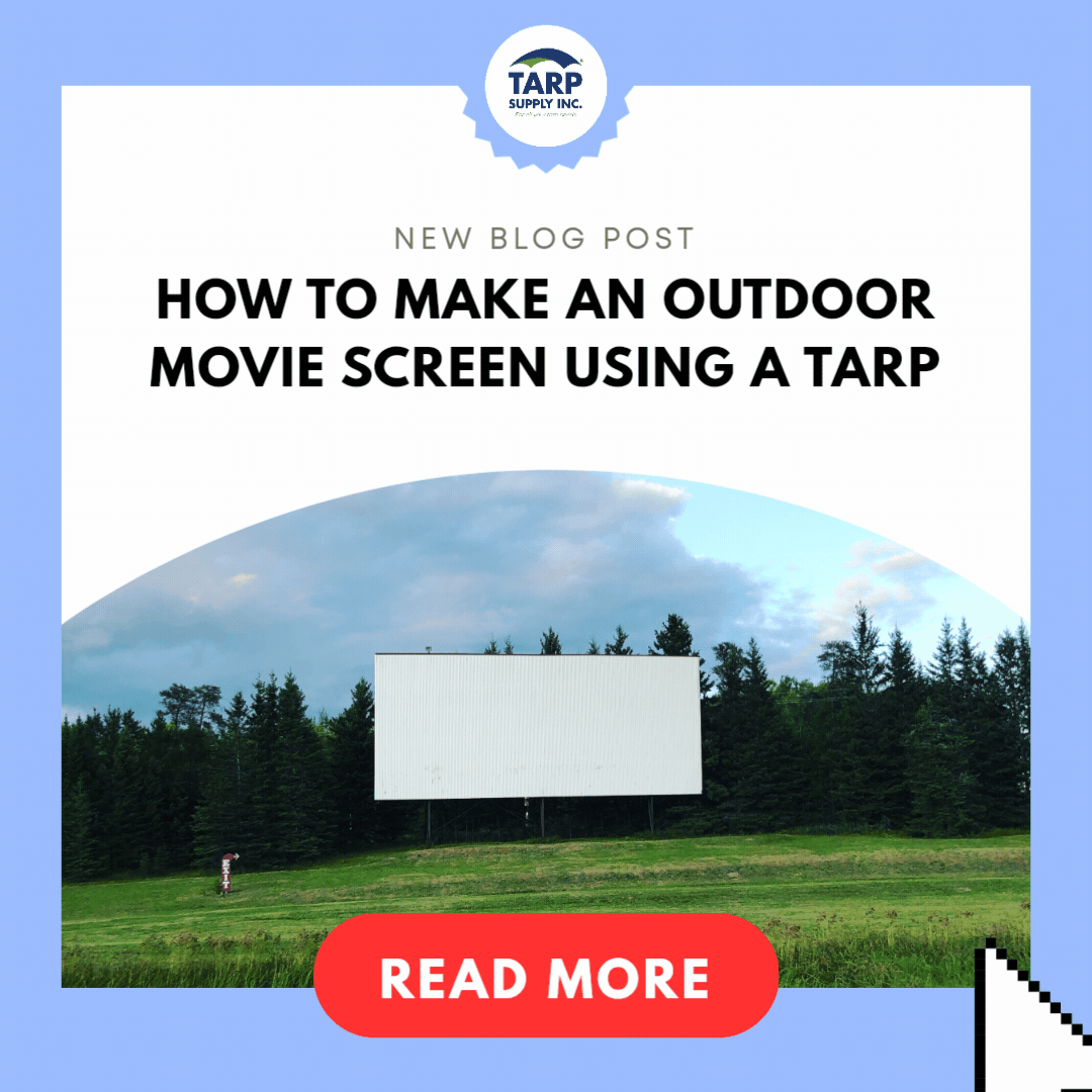 How to Make an Outdoor Movie Screen Using a Tarp