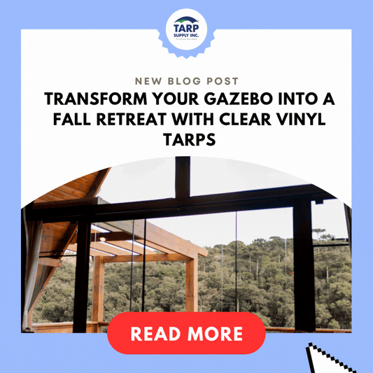 Transform Your Gazebo into a Fall Retreat with Clear Vinyl Tarps