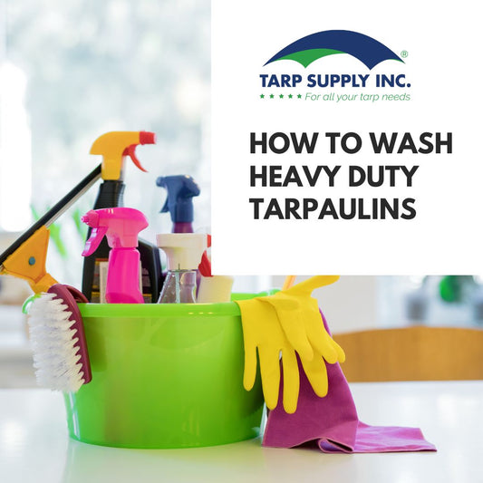 How to Wash Heavy Duty Tarpaulins