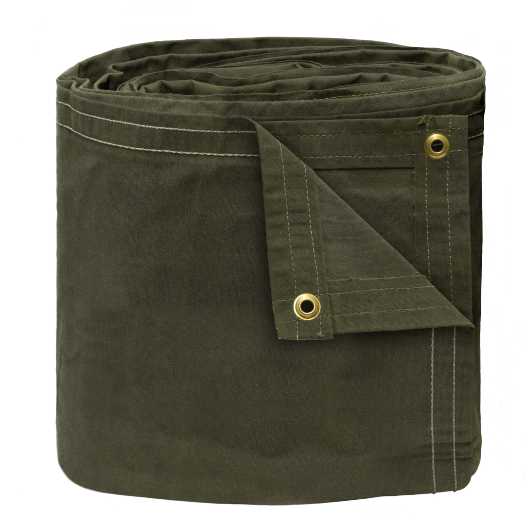 16 oz Flame Retardant Canvas Tarp 20'X30' | Heavy Duty Tarps