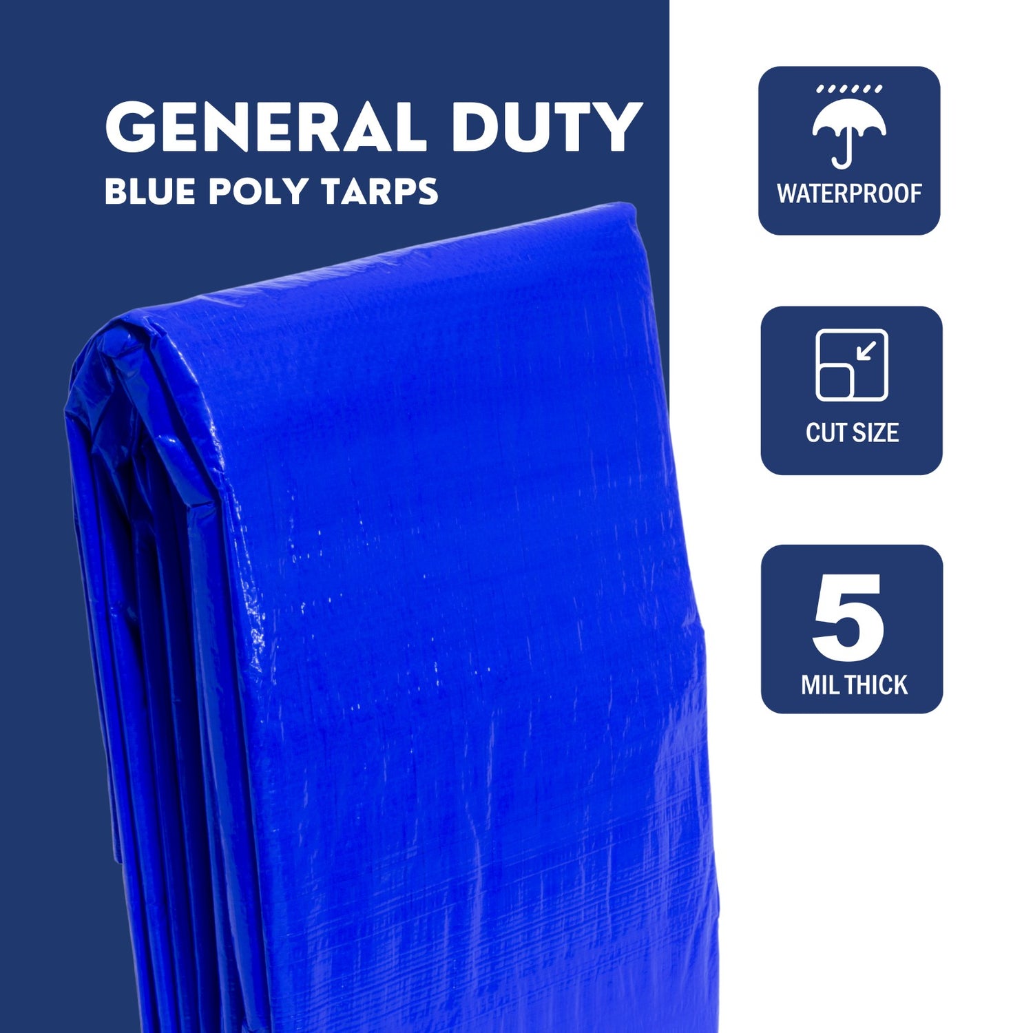 30'x40' Blue Poly Tarp