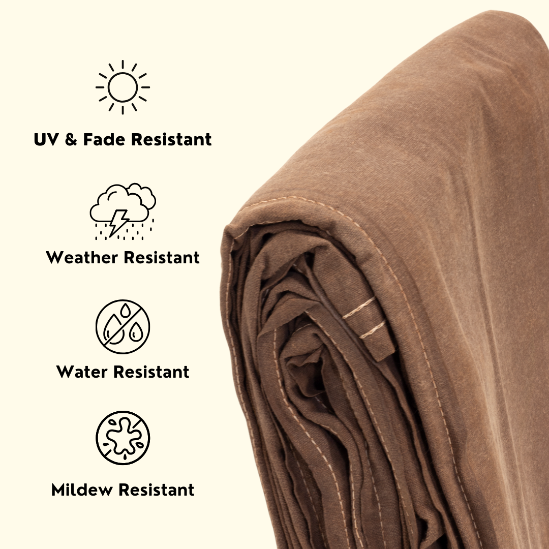 40'x60' Off-White Canvas Tarp 16 oz