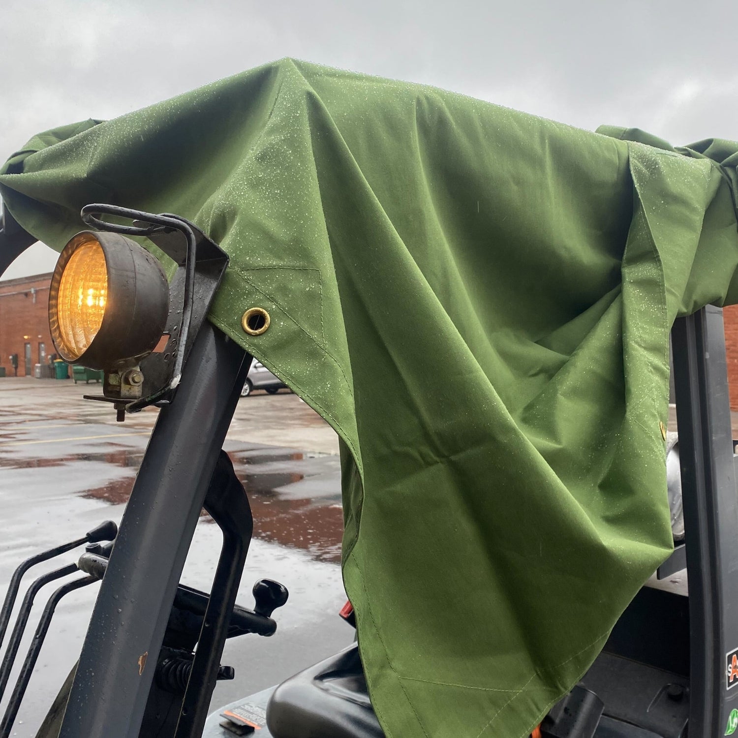 25'x30' Green Polyester Canvas Tarp