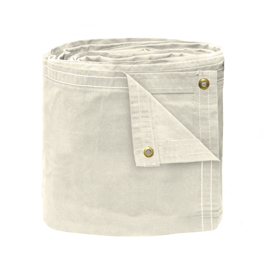 40'x60' Off-White Canvas Tarp 16 oz