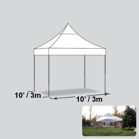10' x 10' Pop Up Tent - No Side Walls