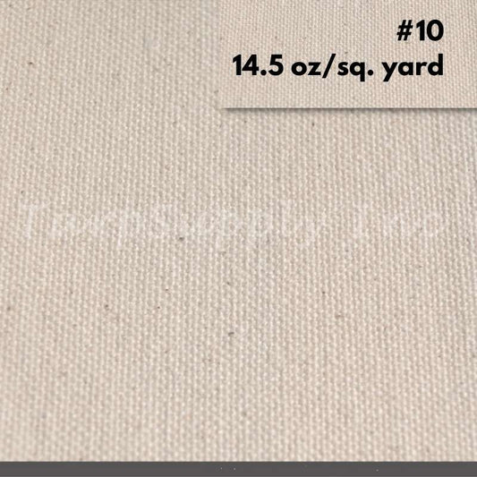 5' Wide #10 Natural Canvas per Yard