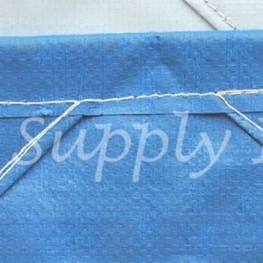 8'x10' 16 Mil Super Blue Poly Tarp with D-rings