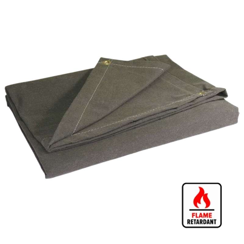 40'x40' Flame Retardant Canvas Tarp 16 oz