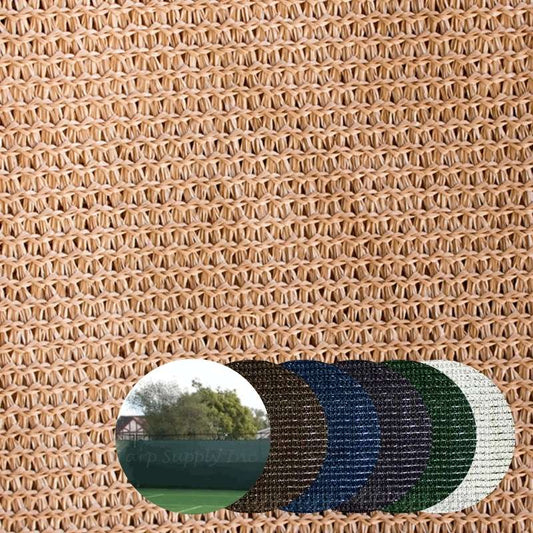 8'x50' 87% Knitted Polyethylene Privacy Mesh Tarp