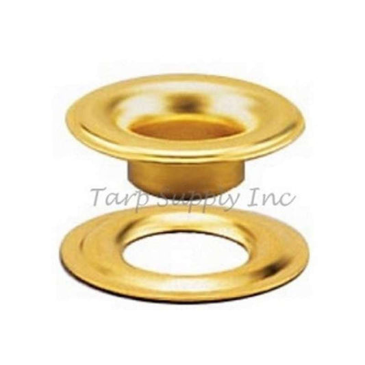 Brass Plain Grommets w. Plain Washers- Size 0