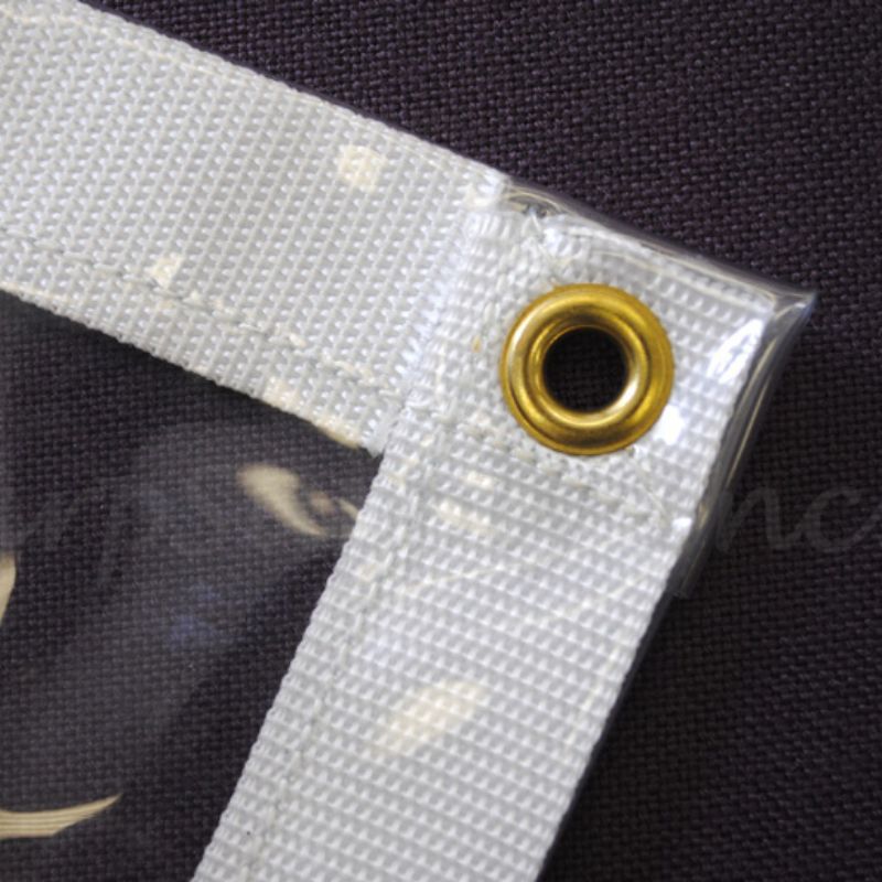 50'x50' Heavy Duty 20 Mil Flame Retardant Clear PVC Vinyl Tarp