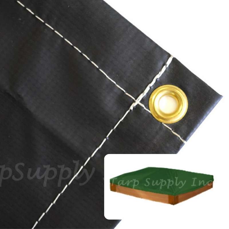 4 x 6 tarp Sandbox Cover 10 oz Vinyl 4'x4'x6" (height)