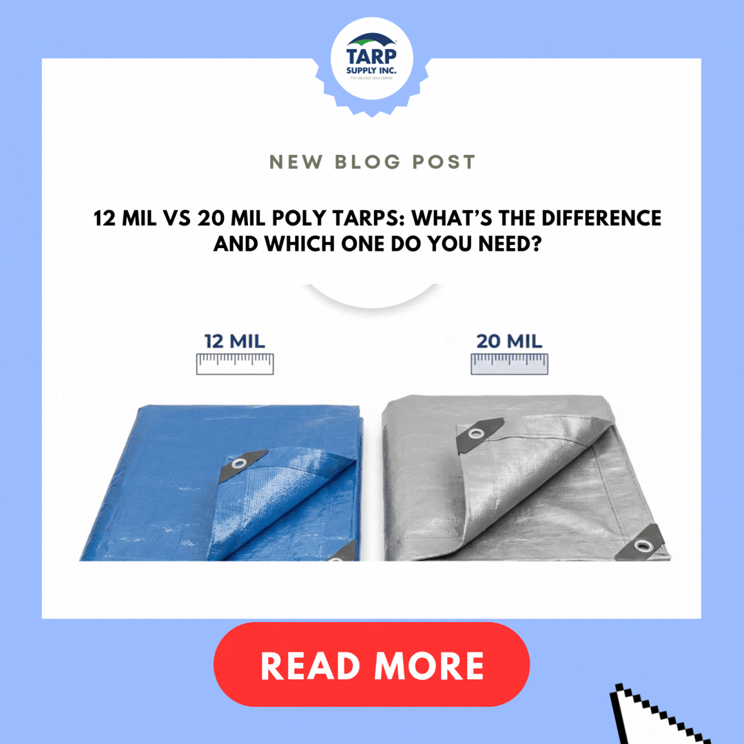 12 Mil vs 20 Mil Poly Tarps: Key Differences & Uses
