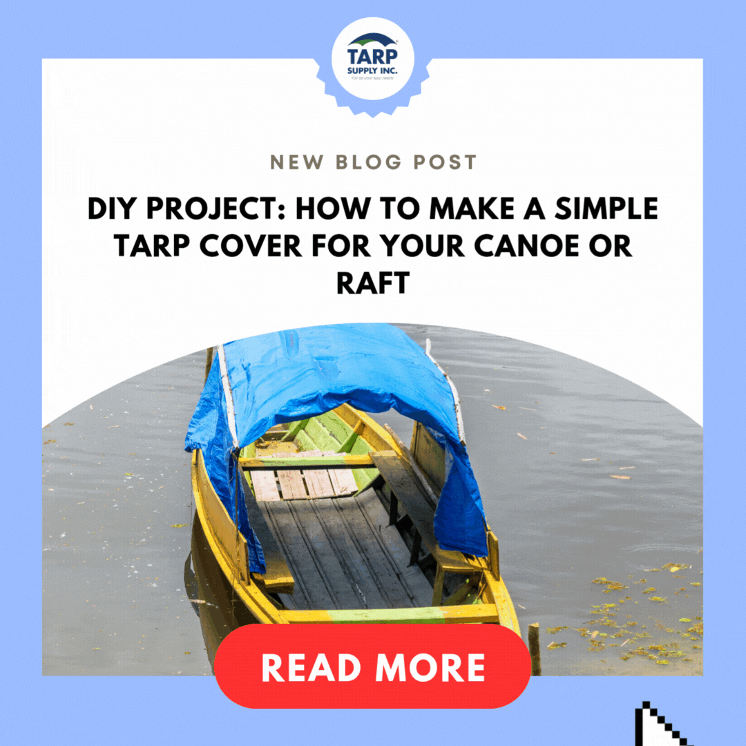 DIY Canoe or Raft Cover with Tarp – Easy & Affordable