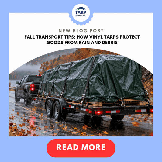 How Vinyl Tarps Protect Goods from Rain and Debris