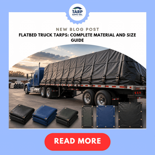 Flatbed Truck Tarps: Complete Material and Size Guide
