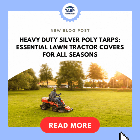 Heavy Duty Silver Poly Tarps