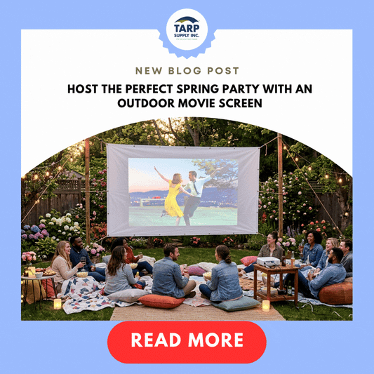Host the Perfect Spring Party with an Outdoor Movie Screen