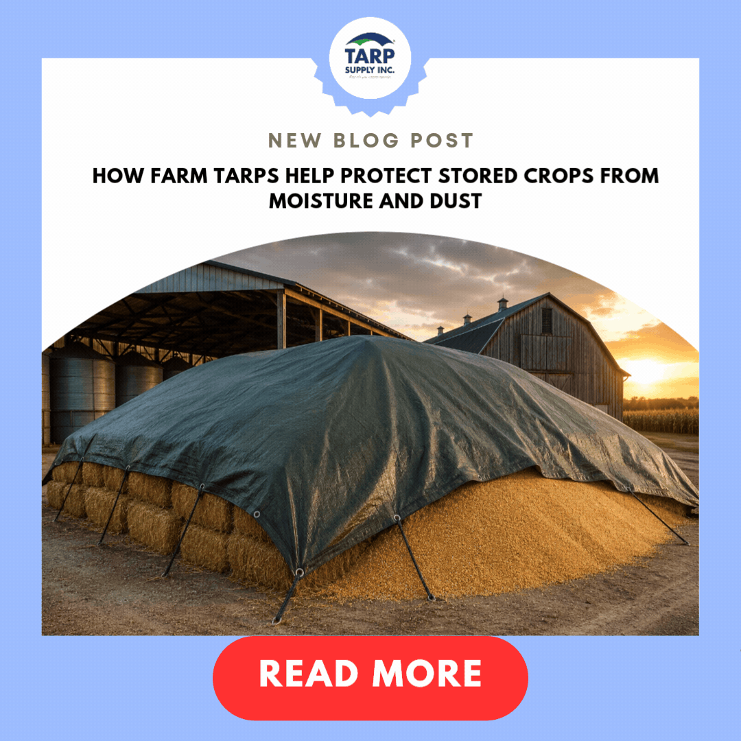 Crop Storage Tarps for Moisture & Dust Protection