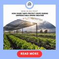 How Shade Tarps Protect Crops During Unpredictable Spring Weather