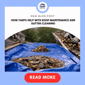 How Tarps Help with Roof Maintenance and Gutter Cleaning