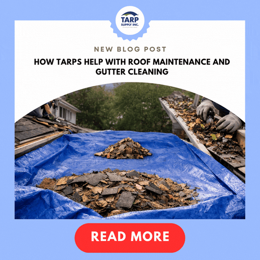 How Tarps Help with Roof Maintenance and Gutter Cleaning