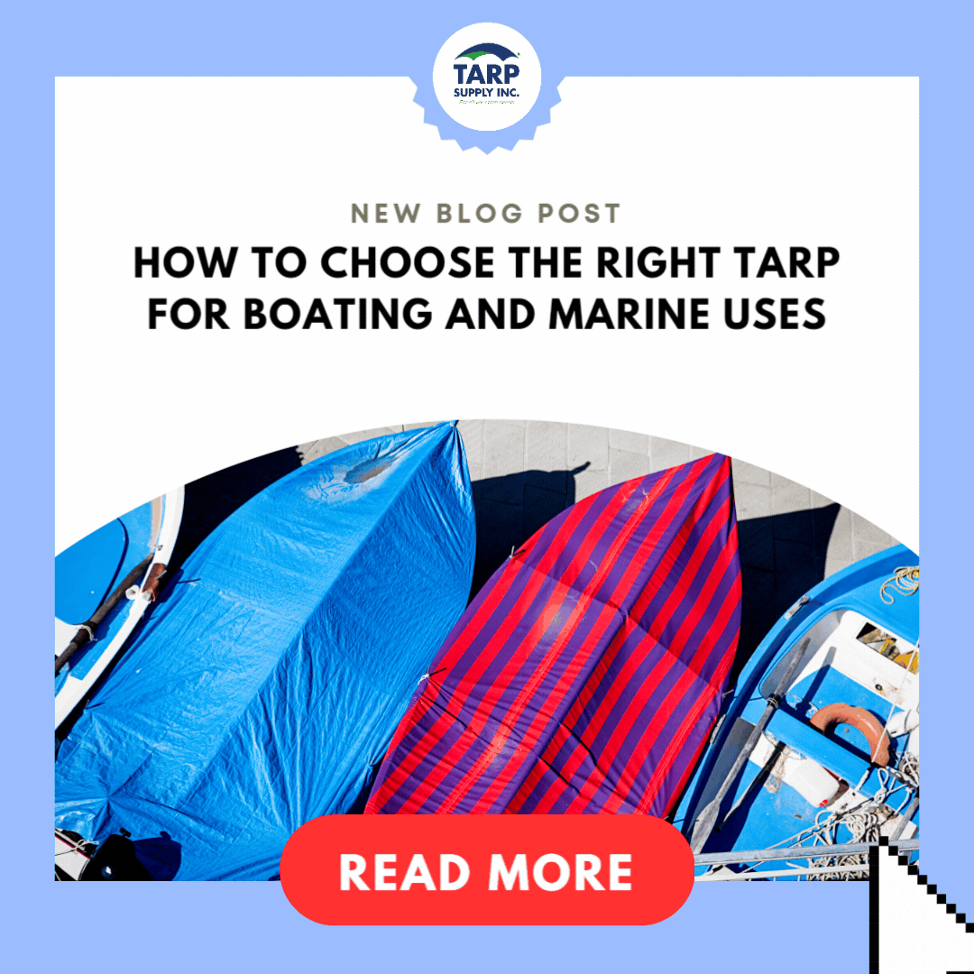 Tarps for Boating and Marine Uses Tarp Supply Inc.
