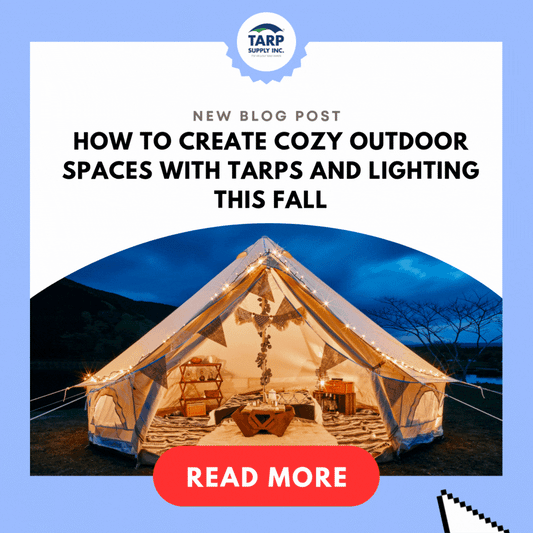 How to Create Cozy Outdoor Spaces with Tarps and Lighting This Fall