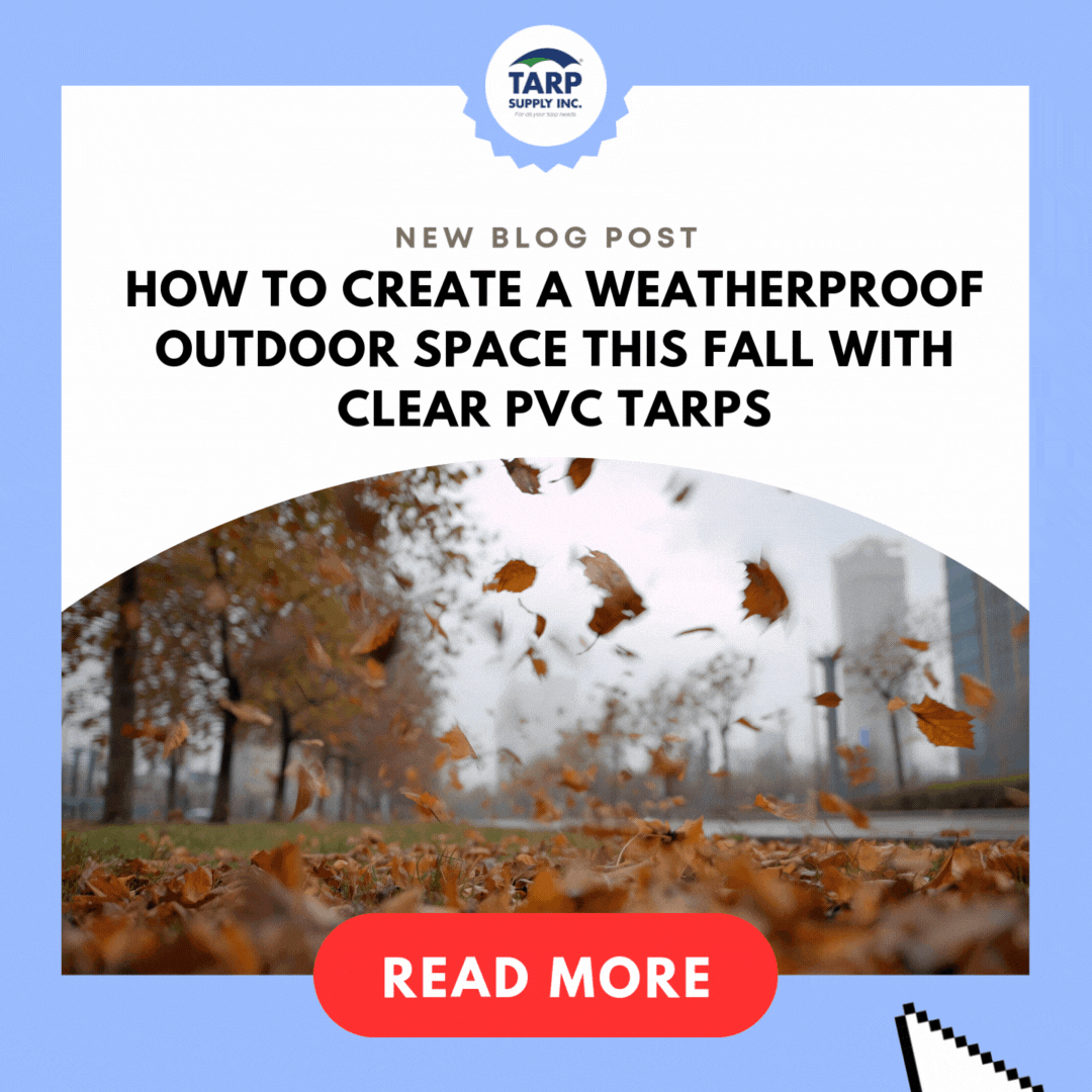 Weatherproof Fall Outdoor Space with Clear PVC Tarps