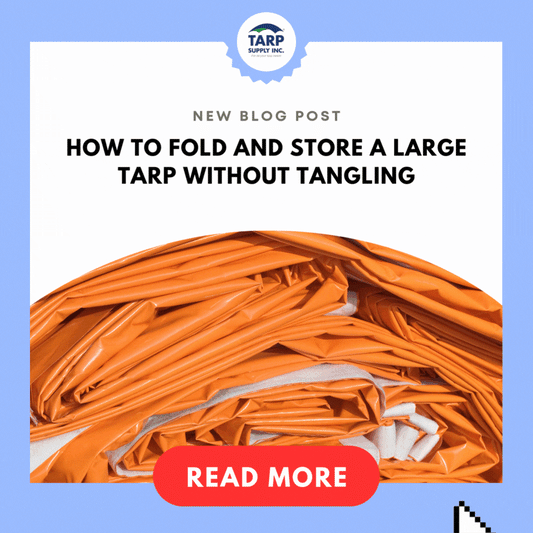 How to Fold and Store a Large Tarp Without Tangling