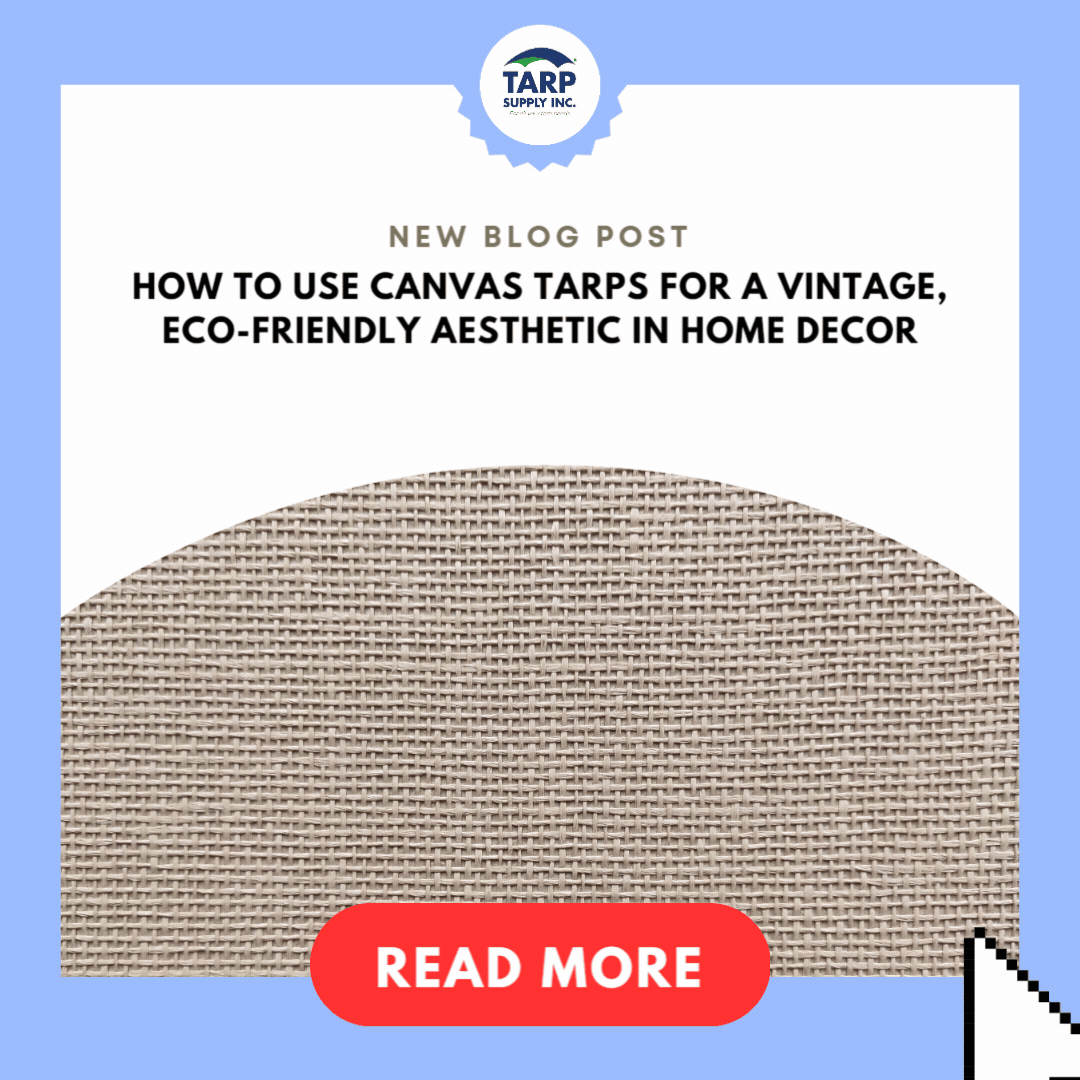 Canvas Rarp How to Use Canvas Tarps for a Vintage Home Decor
