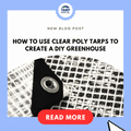 How to Use Clear Poly Tarps to Create a DIY Greenhouse