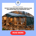 Protect Your Backyard Chickens from Fall Rain and Winter Winds with Reinforced Tarps