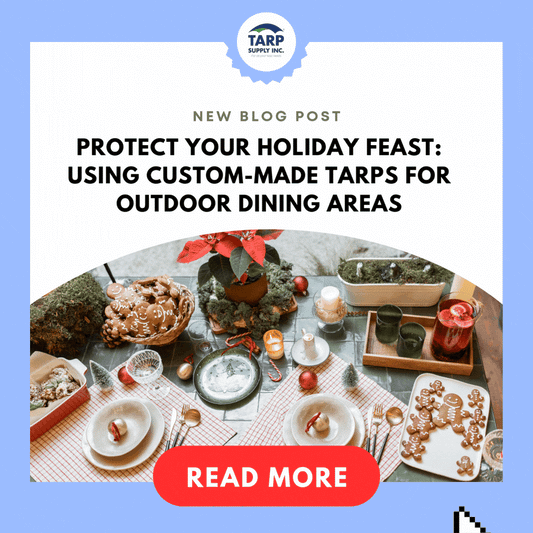 Using Custom-Made Tarps for Outdoor Dining Areas