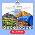 Shade Cloth vs. Poly Tarps for Fall Weather Protection