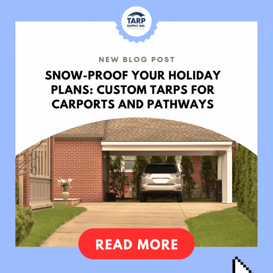 Snow-Proof Your Holiday Plans: Custom Tarps for Carports and Pathways