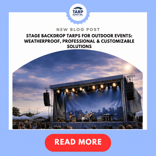 Stage Backdrop Tarps for Outdoor Events