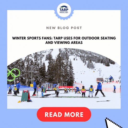 Tarp Uses for Outdoor Seating and Viewing Areas