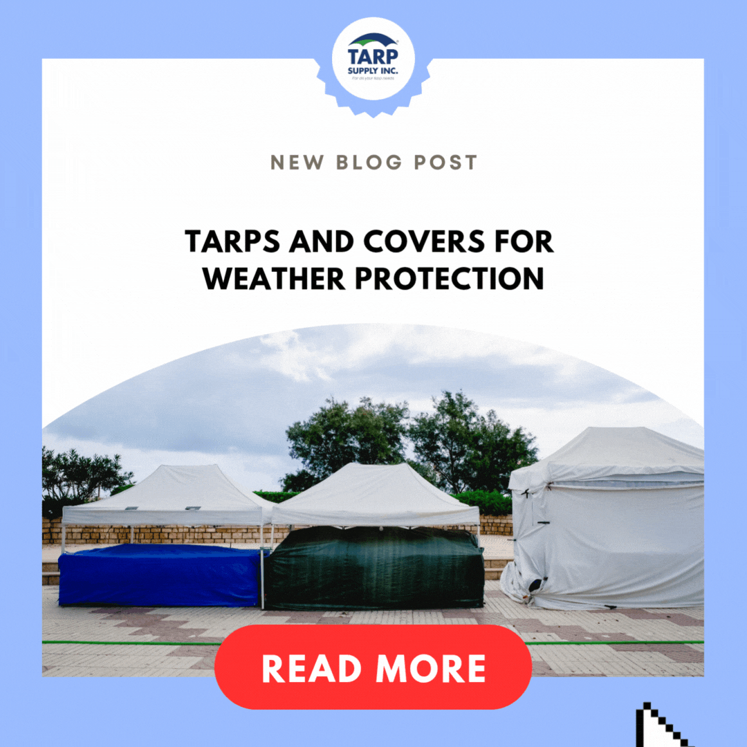 Promo Tarp Tarps and Covers for Weather Protection - Tarp Supply Inc.®