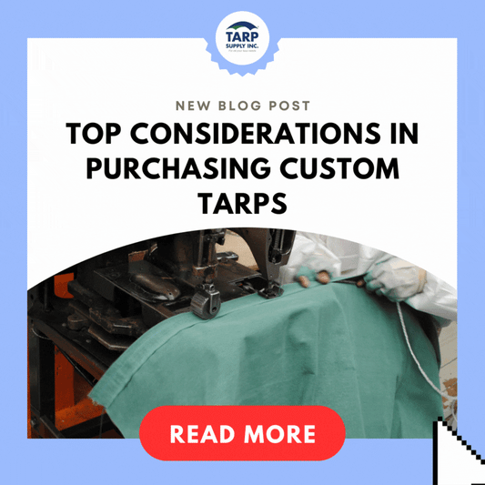 Top Considerations in Purchasing Custom Tarps