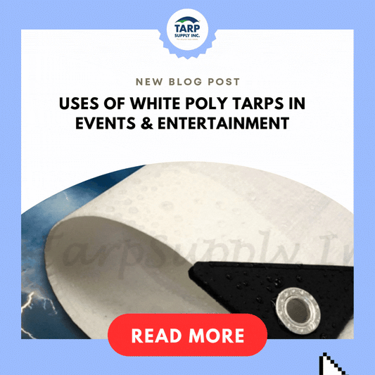 Uses of White Poly Tarps in Events & Entertainment