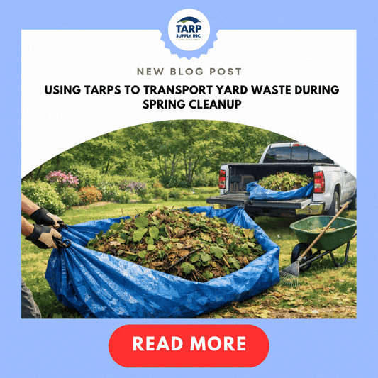Using Tarps to Transport Yard Waste During Spring Cleanup