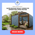 Water-Resistant Privacy Screens for Unpredictable Spring Weather