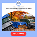 What Tarp Thickness Should You Use for Fall Weather?