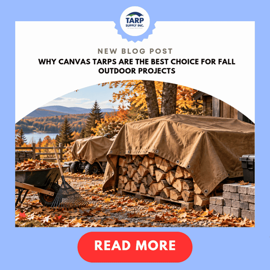 Why Canvas Tarps Are the Best Choice for Fall Outdoor Projects