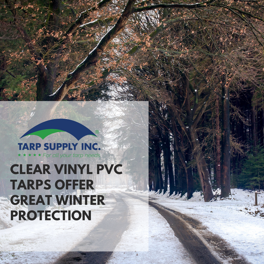 Clear Vinyl PVC Tarps offer Great Winter Protection