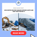 How Winter Weather Damages Exposed Assets and How Tarps Prevent It